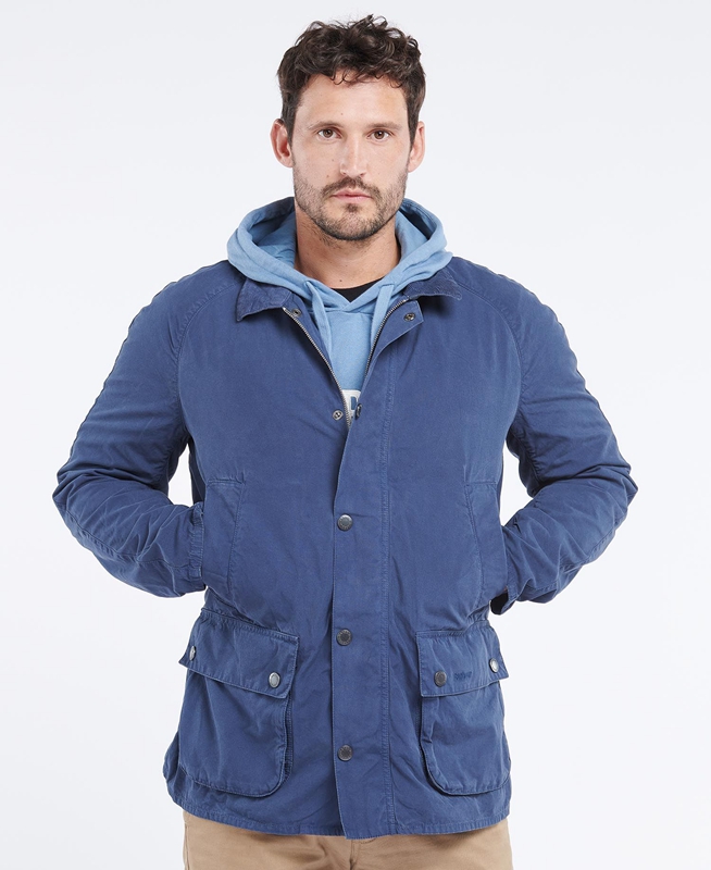 Barbour Ashby Men's Casual Jackets Blue | 296453-GUO
