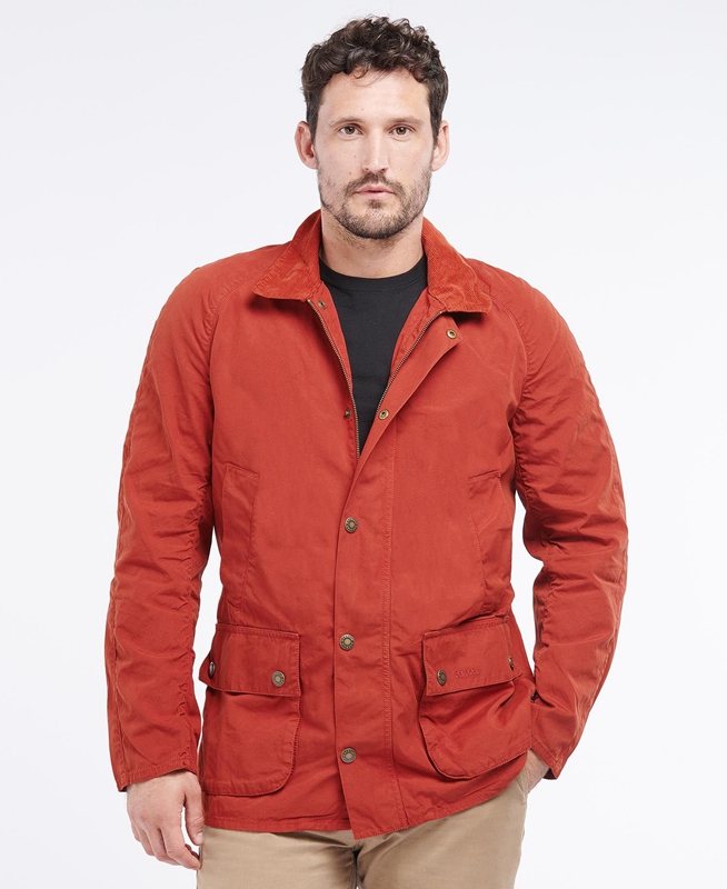 Barbour Ashby Men's Casual Jackets Orange | 817965-JAW