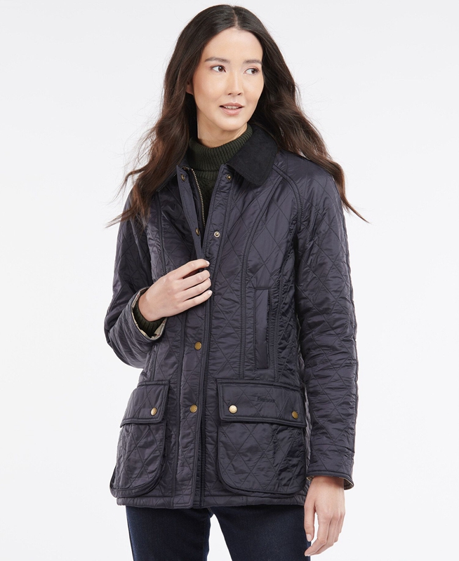 Barbour Beadnell Polarquilt Women's Quilted Jackets Navy | 609354-NQY