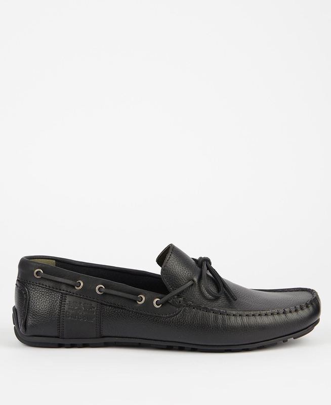 Barbour Clark Men's Loafers Black | 521496-IES