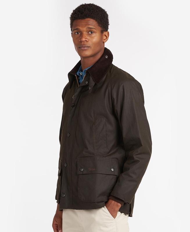 Barbour Classic Bedale® Men's Waxed Jackets Black | 679508-NZY