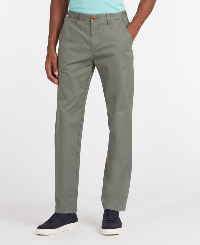 Barbour Neuston Essential Chinos Men's Pants Olive | 691784-NYD