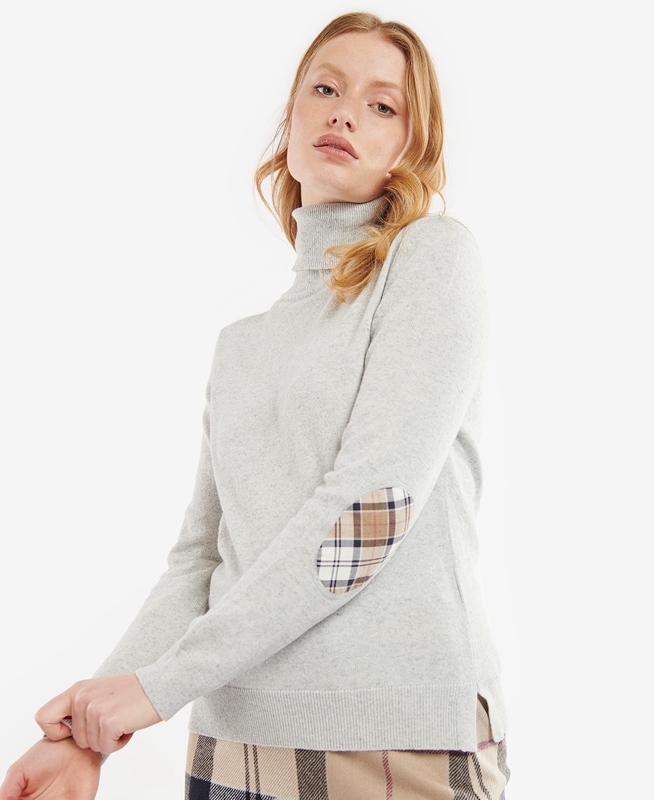 Barbour Pendle Roll-Neck Women's Sweaters Grey | 675083-LRH