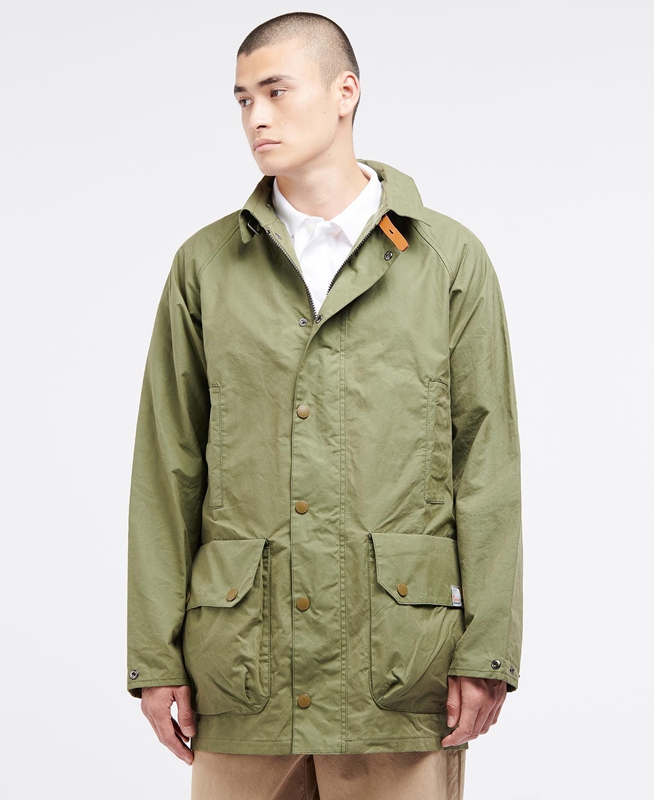 Barbour x Ally Capellino Back Men's Casual Jackets Olive | 265849-UPM