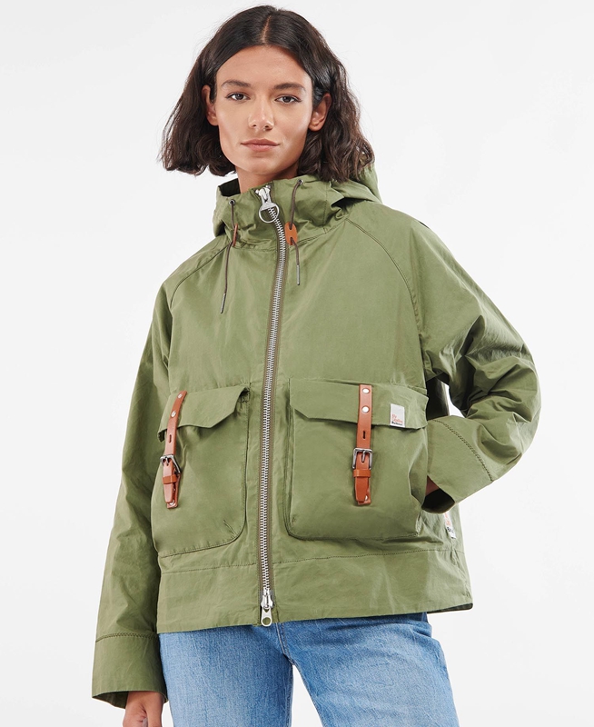 Barbour x Ally Capellino Tip Women's Casual Jackets Green | 049327-HQO