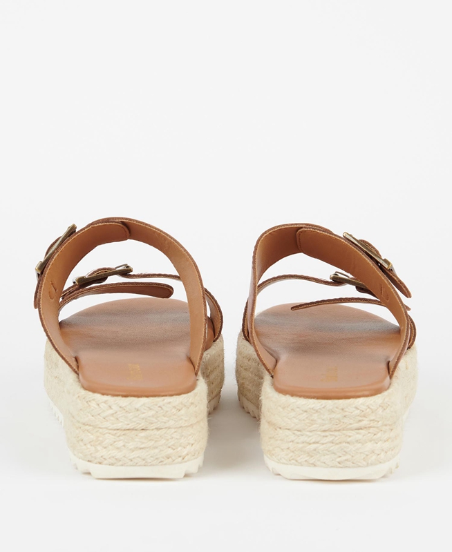 Barbour Amelda Women's Sandals Brown | 156793-SVU