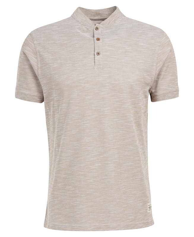 Barbour Belgrave Sport Neck Men's T Shirts Grey | 063912-FAN