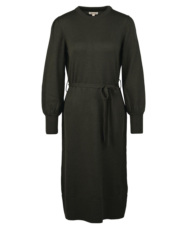 Barbour Birch Women's Dress Olive | 876395-JAT