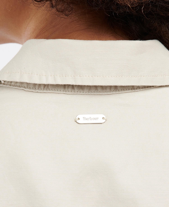 Barbour Brook Overshirt Women's Shirts Grey | 078914-EXS
