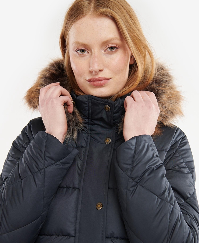 Barbour Daffodil Women's Quilted Jackets Navy | 140269-XGA
