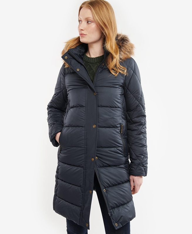 Barbour Daffodil Women\'s Quilted Jackets Navy | 140269-XGA