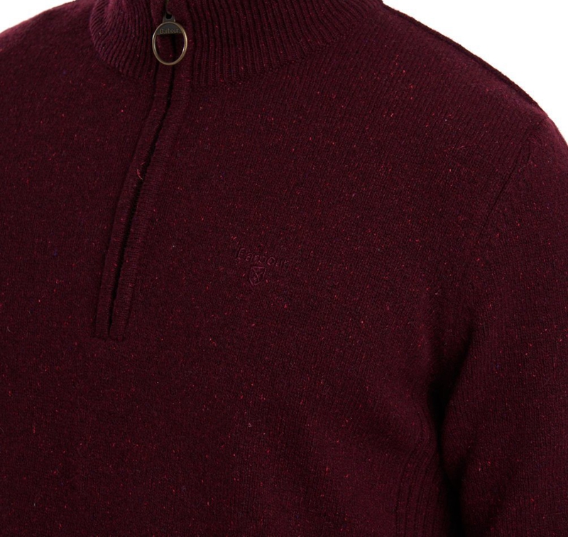 Barbour Essential Tisbury Half Zip Men's Sweaters Turquoise | 495768-WPN