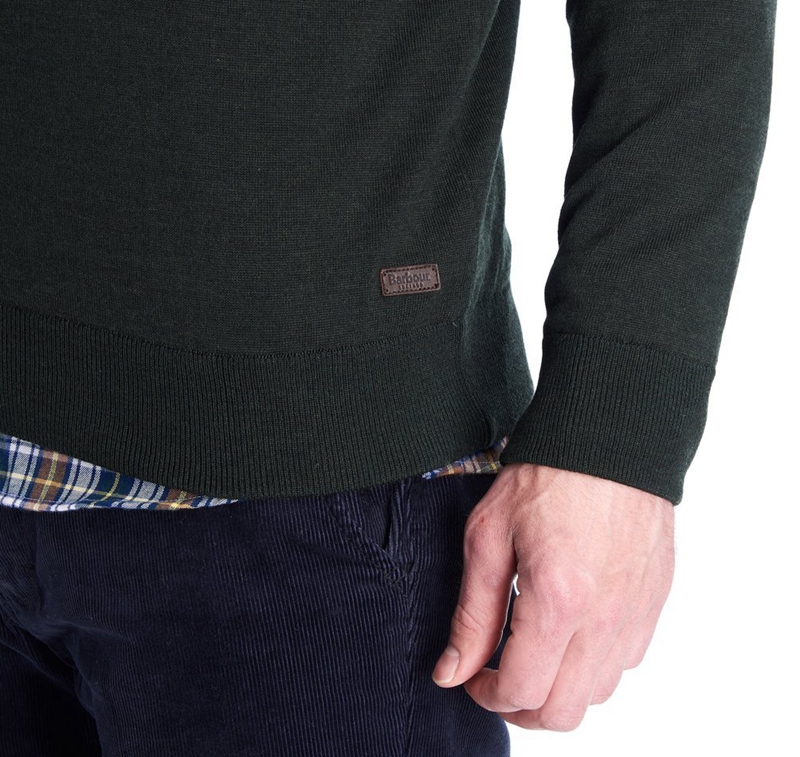 Barbour Gamlan Half Zip Men's Sweaters Green | 257093-CSH