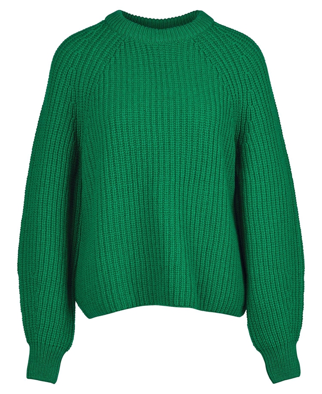 Barbour Hartley Knit Women's Sweaters Green | 174293-PCJ