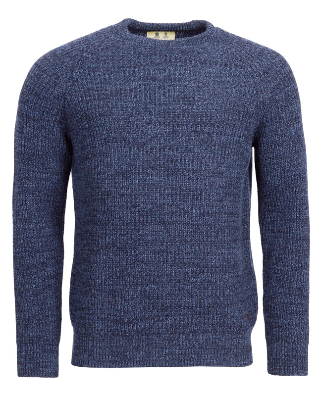Barbour Horseford Crew Men's Sweaters Blue | 904261-EUW