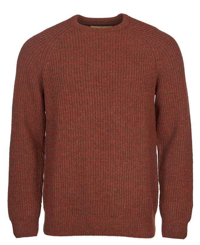 Barbour Horseford Crew Men's Sweaters Brown | 985371-JCH