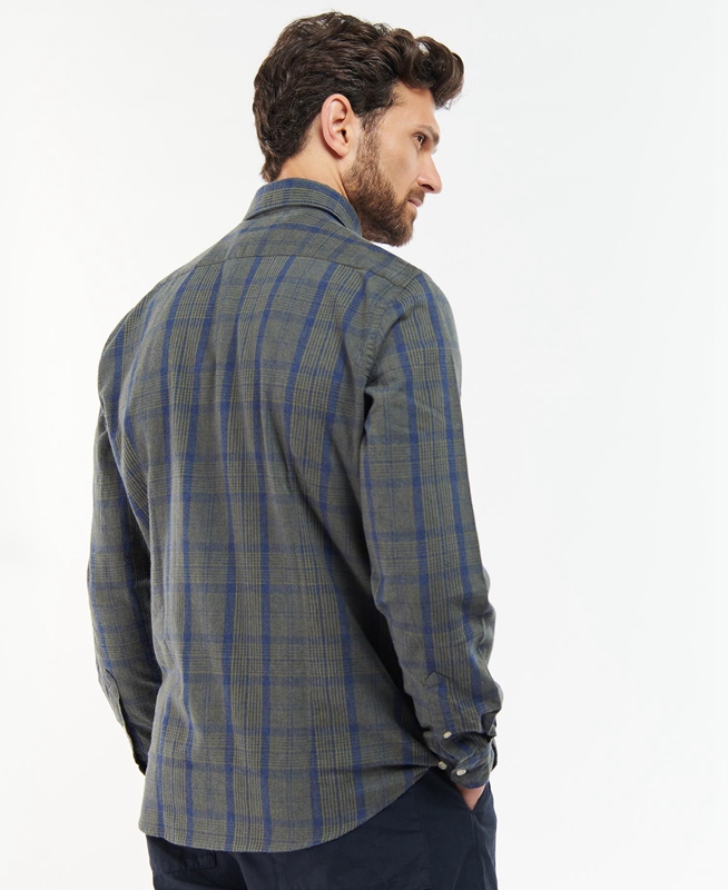 Barbour Inverbeg Tailored Men's Shirts Grey | 230459-OQK