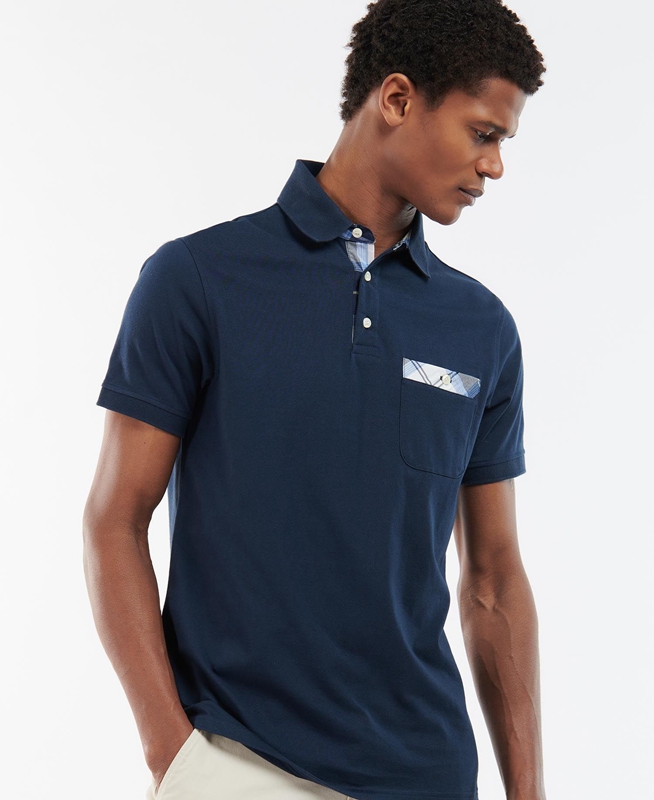 Barbour Lirst Men's Polo shirts Navy | 958134-WTM