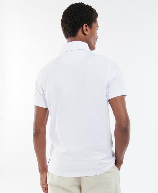 Barbour Lirst Men's T Shirts White | 026594-LRY