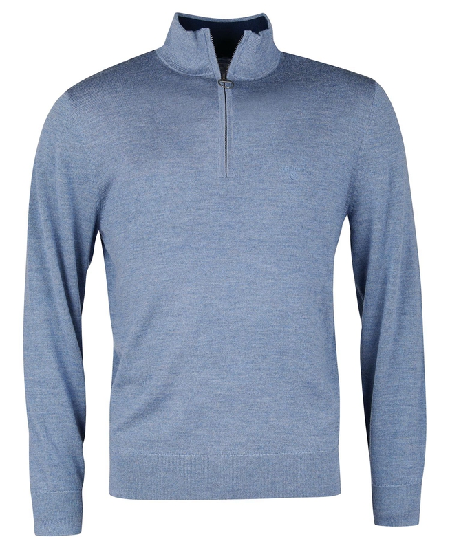 Barbour Loyton Merino Half Zip Men's Sweaters Beige | 356409-BOM