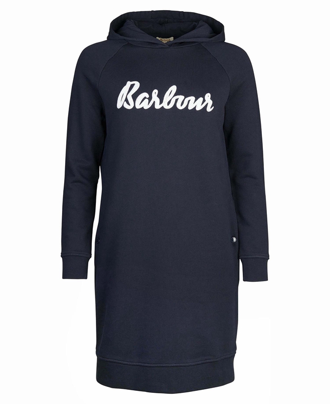 Barbour Otterburn Women's Dress Navy | 837625-AWX