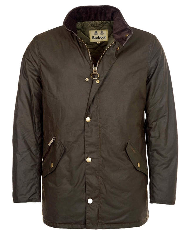 Barbour Prestbury Men's Waxed Jackets Olive | 048517-AGF