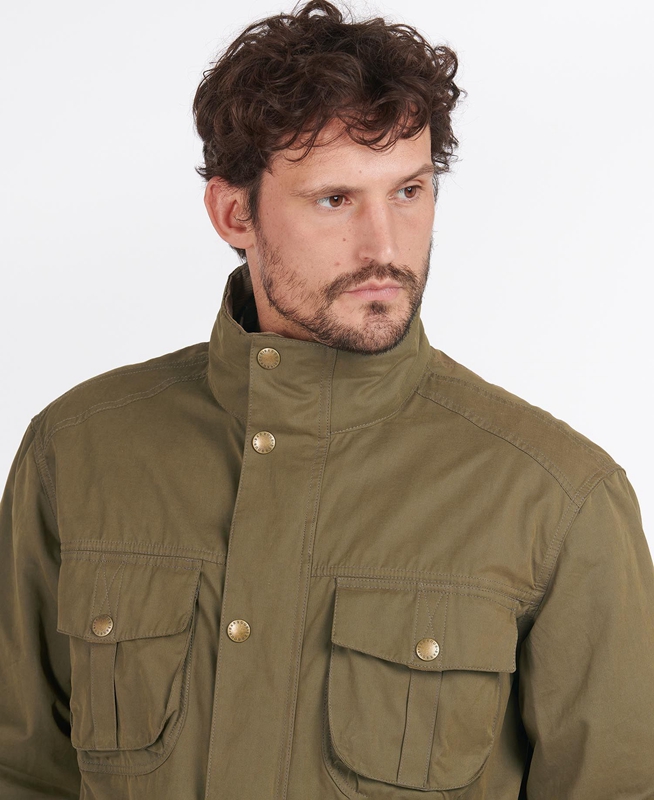 Barbour Sanderling Men's Casual Jackets Olive | 985061-SYV