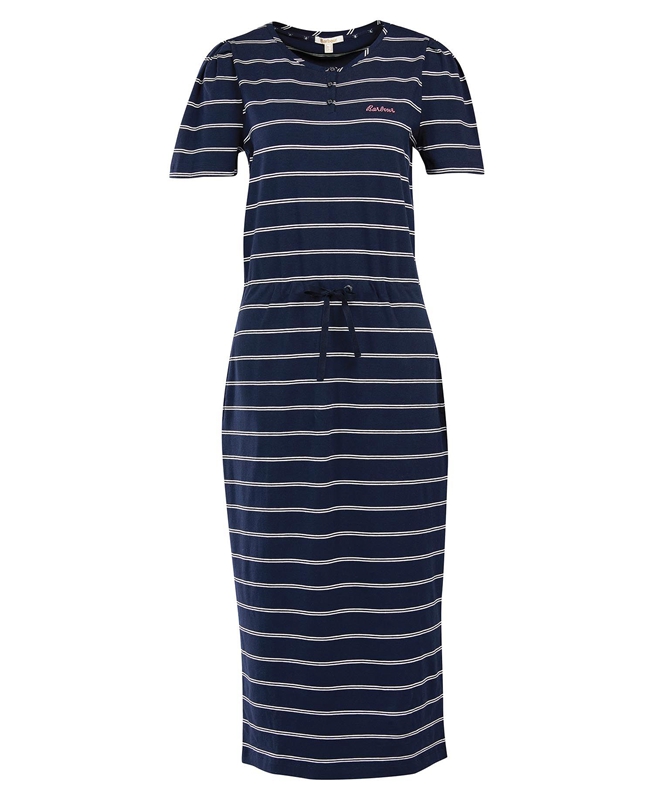 Barbour Spurrey Women's Dress Navy | 731604-WJG