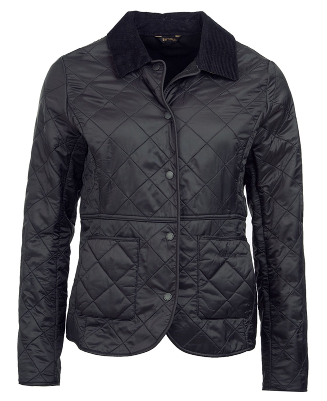 Barbour Steppjacke Deveron Polarquilt Women's Quilted Jackets Black | 953182-AIQ