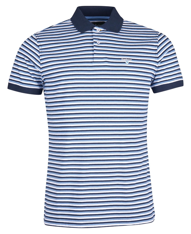 Barbour Swinden Men's Polo shirts Blue | 081562-BLH