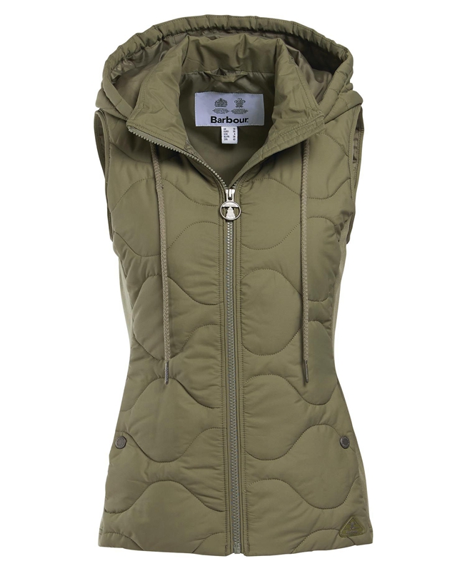 Barbour Thrift Quilted Women's Sweatshirts Olive | 759018-JPF