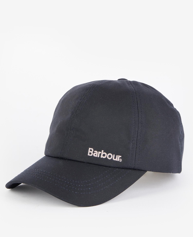 Barbour Belsay Wax Sports Cap Women's Hats Navy | 268753-WAH