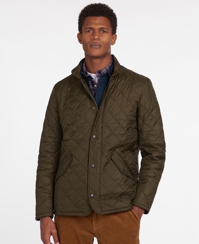 Barbour Flyweight Chelsea Men's Quilted Jackets Olive | 352709-LND